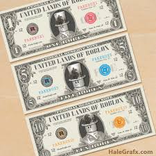 Wähle zwischen roblox guthaben 10 oder 20 € oder robux für roblox. Free Printable Roblox Play Money