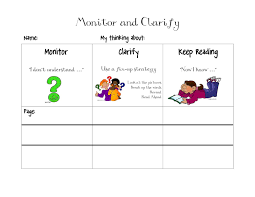 Monitor And Clarify Printable Teaching Reading Strategies