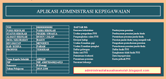 Check spelling or type a new query. Aplikasi Pengelolaan Administrasi Kepegawaian Praktis Format Excel Administrasitatausaha Com