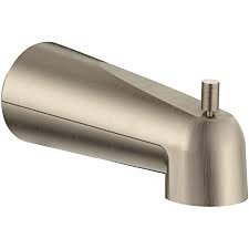 Then, grab the faucet with your hands and pull it away from the wall. Moen 3839bn Tub Spout Brushed Nickel Amazon Com