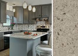 The cabinets are painted in benjamin moore's amherst gray. How To Pair Countertops With Gray Cabinets
