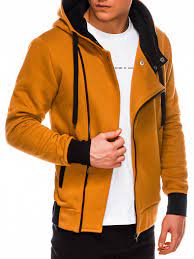 Pullover hoodies full zip hoodie wholesale 100% cotton fleece zip up men's hoodies. Men S Zip Up Hoodie B297 Camel Modone Wholesale Clothing For Men