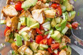 Healthy Avocado Chicken Salad Recipe Chicken Avocado Salad Recipe Eatwell101