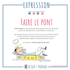 Faire Le Pont Avec Images Cours De Francais Faire Le Pont Apprendre L Anglais