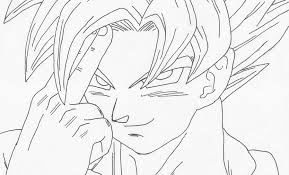 Imágenes chidas para dibujar a lápiz. Dibujos Para Colorear De Goku