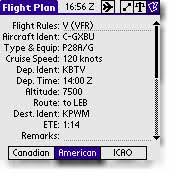 CoPilot Flight Planning Software for Palm OS