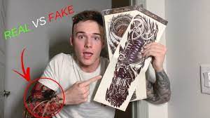 99 ($0.93/count) get it as soon as fri, aug 6. Real Vs Fake Tattoo Sleeve Youtube