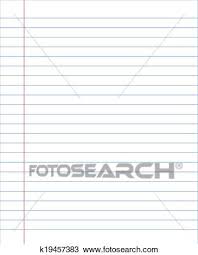 Unregelmäßige weiße linien in den blättern. Leer Wechselbuchpapier Blatt Mit Linien Clipart K19457383 Fotosearch
