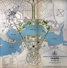 Canberra 1962 While The Lake Was In The Original 1913 Plan The Molonglo River Wasn T Dammed Until September 1963 City Skylines Game Urban Design Plan Map