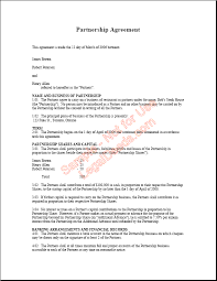 Partnership Agreement Template Real Estate Forms General Partnership Real Estate Forms Agreement