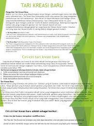 Tarian ini bisa disebut sebagai non 7. Tari Kreasi Baru Yang Benar