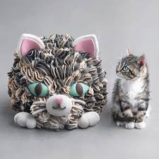 Kitten Cake How Should We Name The Kitten I Was Thinking Maybe Lina As In Spirulina Because Of Her Eye Colors What D Kitten Cake Sweet Pic Food Art