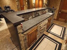 You could have a wood floor or wood bar front. Popularity Of The Basement Bar Countertop Ideas Decorifusta Rustic Basement Rustic Basement Bar Basement Bar Designs