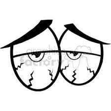 Download Royalty Free Rf Clipart Illustration Black And White Sick Cartoon Eyes Clipart Commercial Use Gif Jpg Png Eps Svg Ai Pdf Clipart 395948 Graphics Factory