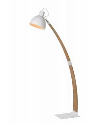 staande lamp hout boog wit of zwart 143cm hoog houten boog lampen staande lampen