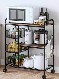 Maybe you would like to learn more about one of these? Kitchen Shelf Receptacle Rack With Wheels Movable Trolley Oven Microwave Oven Rack Vegetable Rack Condiment Rack Rack Storage Holders Racks Aliexpress In 2021 Kitchen Decor Apartment Kitchen Vegetable Storage Kitchen