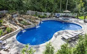 Lagoon Inground Swimming Pool Gallery Juliano S Pools Swimming Pools Inground Backyard Pool Landscaping Pool