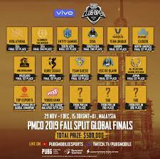 Pubg Mobile Esports On Twitter Watch The Pmco2019 Fall Split Global Prelims Sponsored By Vivo Live On November 23 At 16 00 Gmt 8 Only The Top 3 Teams Will Advance To The