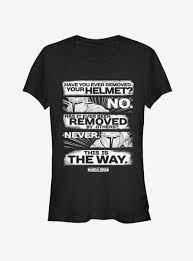 Star Wars The Mandalorian This Is The Way Girls T Shirt Mandalorian Girls Tshirts Star Wars Shirts