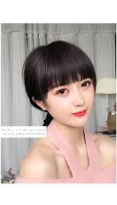 Another great ponytail to sport on greasy hair however, totally not recommended for girls with wide forehead and round faces. Manga Bangs Jurly Hair Round Face Natural Invisible Seamless Brows On Qi Bangs Air Bangs Factory Outlet From Luckylucky123 4 4 Dhgate Com