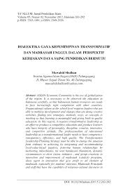 Apakah anda tahu jawaban yang benar? Pdf Dialektika Gaya Kepemimpinan Transformatif Dan Madrasah Unggul Dalam Perspektif Kebijakan Daya Saing Pendidikan Bermutu
