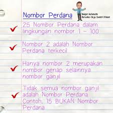 Untuk menguji jika 101 adalah perdana, periksa kebolehlihatan oleh setiap bilangan prima 2, 3, 5 dan 7. Cikgu Shahril Matematik Upsr Photos Facebook