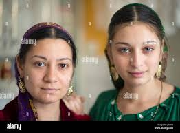 Two long braids hi-res stock photography and images