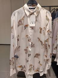 Original Zara Promo Animal Print Satin Shirt Women S Fashion Clothes Tops On Carousell Pretty lavish high neck long sleeve satin mini dress in powder blue. original zara promo animal print satin shirt