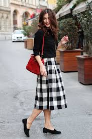Black And White Plaid Skirt Outfit Midis Maritsa Skirt Fashion Fashion Street Style Outfit