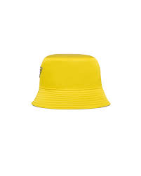 Yellow Ardesia Nylon Bucket Hat Prada