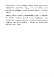 Dapatkan berita terkini mengenai seksyen+427+kanun+keseksaan dan cari tajuk utama berita terkini mengenai seksyen+427+kanun+keseksaan dari astro awani. Padah Mengamuk Tunjuk Pedang Samurai Sebab Kereta Kena Clamp Seorang Lelaki Ditahan