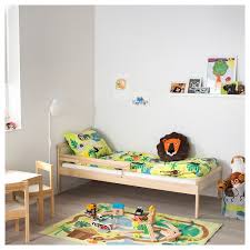 sniglar bed frame with slatted bed base beech 27 1 2x63 ikea ikea toddler bed kids bed frames ikea kids bed