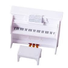 Sinknap 3 قطع / مجموعة الإبداعية البسيطة البيانو الكبير البيانو مصغرة مع  البراز DIY اليدوية دمية المنمنمات للمنزل | Fruugo BH