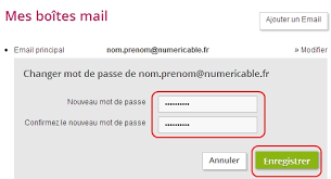 Changer mot de passe adresse mail. Modification Du Mot De Passe De Messagerie