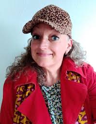 Cheerful Organic Fabric Cluug Olive Gross with Wave Pattern