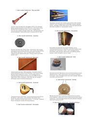 Alat musik tersebut antara lain burdah, alat musik tenun, kenong basemah, genggong, kolintang, dan gambus. Alat Musik Tradisional Sumatera Selatan Dan Cara Memainkannya