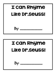 This Freebie Is A Fun Activity For Dr Seuss Day Or To Practice Rhyming Words Students Dr Seuss Kindergarten Dr Seuss Crafts Kindergarten Dr Seuss Activities