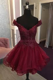 Off The Shoulder Short Burgundy Homecoming Dress Homecoming Dresses Burgundy Homecoming Dresses Homecoming Dresses Short