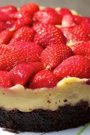 Super Saftiger Schoko Vanillepudding Erdbeerkuchen Erdbeerkuchen Erdbeerkuchen Rezept Erdbeer Kuchen