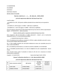 Ce crestere a salariului minim ati putea asigura pentru salariatii dvs. Decizie Colectiva Majorare Salariu Minim 2020