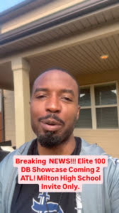 Elite 100 DB Showcase (INVITE ONLY) Powered by NFL ALUMNI HOF Patrick  Peterson, Bryant McFadden, Robert Alford,, Crezdon Butler and MORE. , Look  for the top 100 Middle School and HIGH School DB! ...