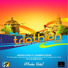 Triathlon 2011 Cartagena Colombia Portada Brochure Patrocinadores Movie Posters Movies Prints