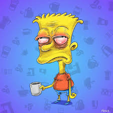 The most powerful cartoon characters. Artist Draws Hilarious Sleepy Caricatures Of Famous Characters Famous Cartoons Coffee Cartoon Bart Simpson