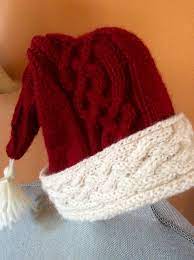 Celtic Santa Pattern By Mary Friday Hat Knitting Patterns Knitting Santa Hat Pattern