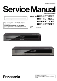 Panasonic Dmr Hct130 Hct230 Hst130 Hst230 Hdd Recorder Service Manual