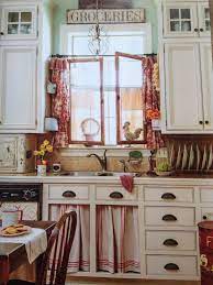 Kitchen Curtains From French Country Style Magazine French Country Kitchens Farmhouse Kitchen Curtains Country Style Kitchen