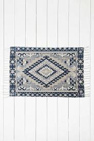 Tapis Hana Kilim 2x3 Bleu Baumwollteppiche Kelim Teppich Teppich