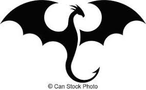 Creative Simple Dragons Silhouettes Logo Stylized Vector Illustrations Dragon Silhouette Small Dragon Tattoos Dragon Tattoo