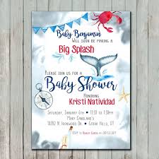 Big Splash Nautical Baby Shower Invitations 25 Printed - Etsy