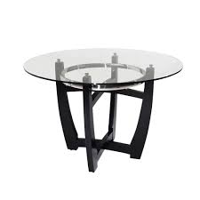 By meyer&cross (4) $ 138 89. Sunsky Us Warehouse Round Glass Top Dining Table With Solid Wood Base
